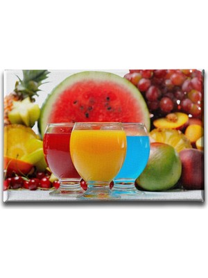 Desenlio Içecek Kanvas Tablo