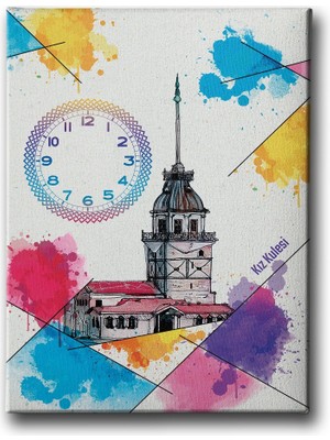 Desenlio Kız Kulesi Saatli Tablo