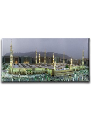 Desenlio Medine-I Münevvere Panoramik Kanvas Tablo