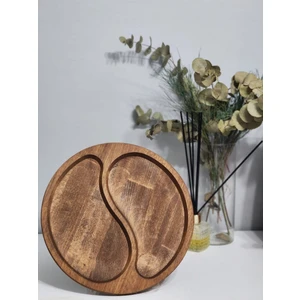 Hbs Art Design Özgürlük Model Ahşap Sunum Tabağı Kayın Ağacı 28 cm