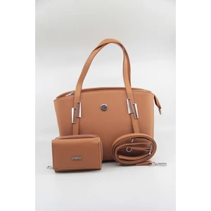 Just Polo Taba Kadın 5 Bölmeli El ve Omuz Çantası ve Cüzdan Kombini 26X20CM MDS4030-1002