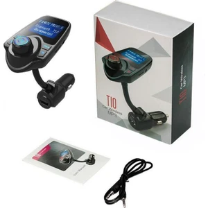 Yeni Nesil T10 WiFi Bluetooth Araç Kiti | USB Şarj, FM Transmitter ve Eller Serbest Konuşma