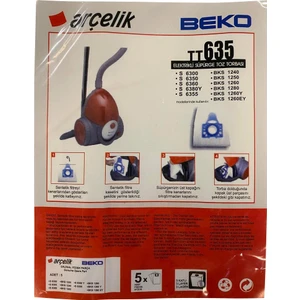 S 6255 B,s 6355 Yp Orjinal Elektrikli Süpürge Toz Torbası (5 Adet)