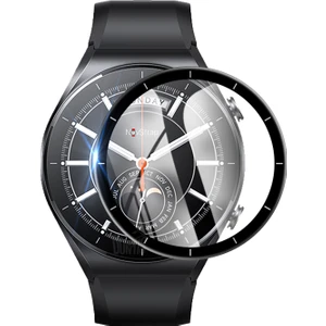 Novstrap Xiaomi Watch S1 ile Uyumlu Ekran Koruyucu Nano Esnek Cam Tam Kaplayan Ppm
