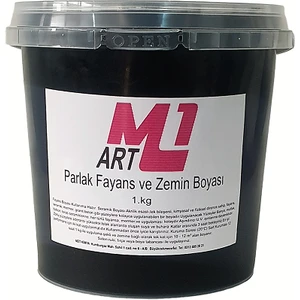 M1 Art Parlak Fayans ve Zemin Boyası 1kg  Solvent Bazlı