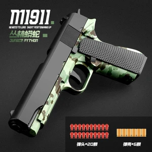 Kabuk Fırlatma Yumuşak Kurşun Tabanca Glock Simülasyon Tabanca Oyuncak (Yurt Dışından)