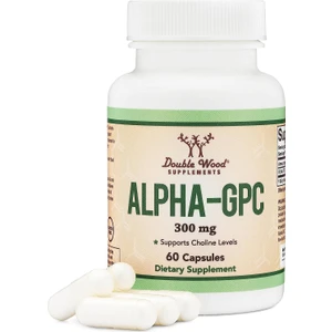 Double Wood Alpha Gpc Choline Brain Supplement For Acetylcholine Advanced Memory Formula Focus And Brain