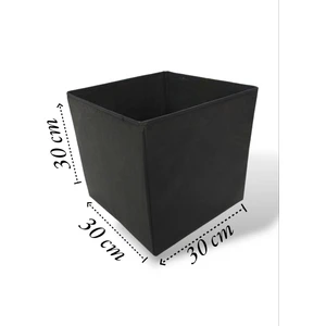 Balkan Room 6 Adet Siyah Çok Amaçlı Dolap Içi Düzenleyici Kutu Dekoratif Saklama Kutusu Raf Organizer Large