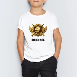 Isme Özel Pubg Baskılı Çocuk Tişört T-Shirt Mr-03
