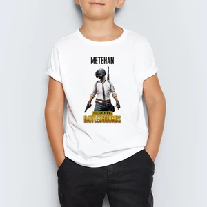 Isme Özel Pubg Baskılı Çocuk Tişört T-Shirt Mr-02
