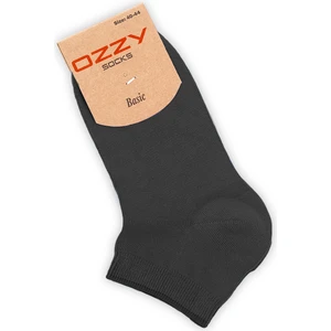 Ozzy Socks 6 Çift Bambu Erkek Dikişsiz Patik Çorap 4 Mevsim Dayanıklı Topuk ve Burun Koyu Renkler
