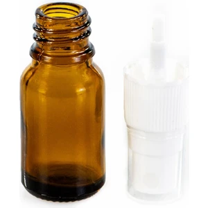 Sprey Başlıklı Amber Cam 10 ml Boş - Yedek Şişe