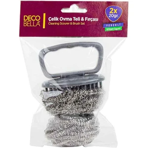 Çelik Ovma Teli Ovma Fırçası 2X20 Gr.