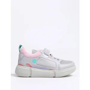 KEPA IN Kız Çocuk Sneaker Koşu & Yürüyüş Ayakkabısı Koyu Gri / Pembe
