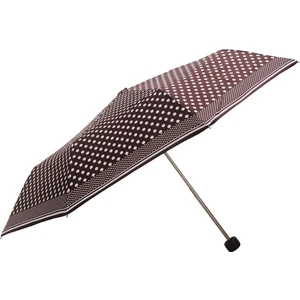 Lüx Şemsiye Beyaz Puantiyeli Bordo