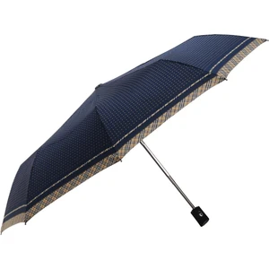 Tam Otomatik Lüx Şemsiye Sarı Puantiyeli Lacivert