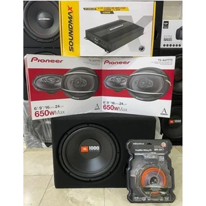 Pıoneer Pıoner Pıoneer Paket Set 4kanallı Soundmax Anfi Pıoneer Hoparlör Iki Takım Kablo Seti Set Yalçıncarsound