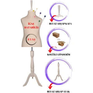 Manken İstanbul Çocuk Terzi ve Prova Mankeni 8 Yaş
