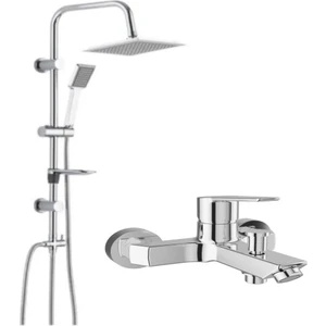 Mare Banyo Bataryası ve Tema 53260 QUADRO SÜRGÜLÜ DUŞ SETİ