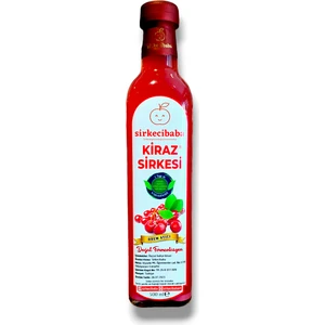 El Yapımı Kiraz Sirkesi | Cherry Vinegar 500 ml (Hand Made Vinegar)