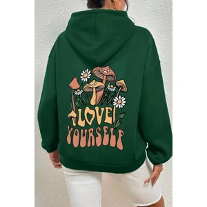 Only Trendwear Oversize Love Yourself Baskılı Sweatshirt