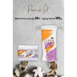 Bebe Pamuk Çubuğu 60'lı ve Zigzag Pamuk 100 gr