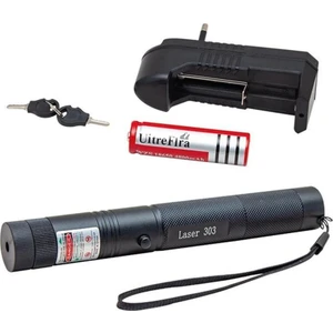 Tdtx YL303 Green Laser Pointer Pilli Lazer Yeşil