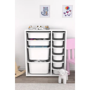 Çok Amaçlı Oyuncak Dolabı Beyaz 2D2K6U