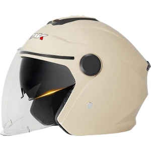 Axk Elektrikli Bisiklet Kaskı Erkek Ve Kadın Dört Mevsim Motosiklet Yarım Kask (Yurt Dışından)