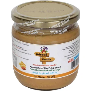 Adress Fındık Parçacıklı Şekerli Yer Fıstığı Ezmesi 380 gr