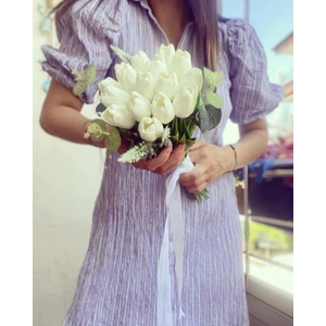 Zb Flowers Gelin buketi Solamayan  Islak Lale Buketi el Çiçeği gelin Buketi gelin Çiçeği