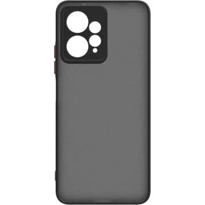 Case 4U Xiaomi Redmi Note 12 4g Kılıf Kılıf Kamera Korumalı Mat Renkli Buzlu Hux Silikon Siyah