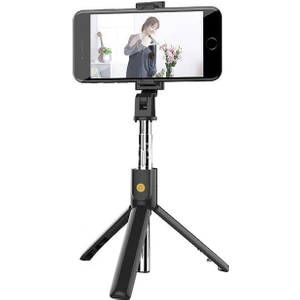 DNR Bilişim Bluetooth  Selfie Çubuğu Uzaktan Kumandalı  Selfie Çubuğu 3 Ayaklı 60 cm Tripod