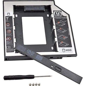 Alfais AL-4717 12.7 mm Sata HDD Harddisk Caddy Kızak Kutu Laptop SSD Book Ikinci HDD Takma