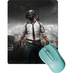 Sonic Touch Pubg Desenli Kaydırmaz Gaming Oyuncu Masaüstü Dikişsiz Mouse Pad/ped (Mouse Altlığı) 17X21CM