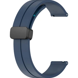 Huawei Watch Gt 2 46 mm Silikon Kordon Magnetik D Tokalı Spor Kayış Mıknatıslı Toka