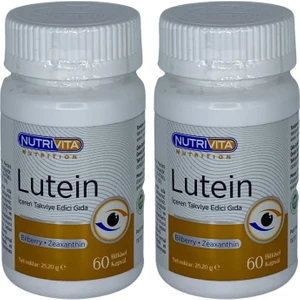 Nutrivita Nutrition Lutein 2 x 60 Bitkisel Kapsül Bilberry Zeaxathin Yaban Mersini Zeaksantin