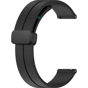 Huawei Watch 3 / Watch 3 Pro Silikon Kordon Magnetik D Tokalı Spor Kayış Mıknatıslı Toka
