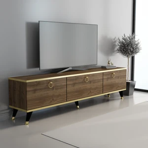 Newline Mobilya Elite Gold Tv Ünitesi Ceviz - Gold 150 cm
