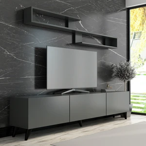 Newline Mobilya X4032 Antrasit Tv Ünitesi 210 cm