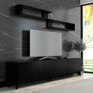 Newline Mobilya X4032 Siyah Tv Ünitesi 210 cm