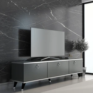 Newline Mobilya Antrasit Gümüş Elite Tv Ünitesi 180 cm Z2001