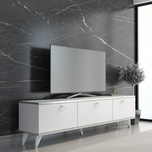 Newline Mobilya Beyaz Gümüş Elite Gold Tv Ünitesi 180 cm Z2001
