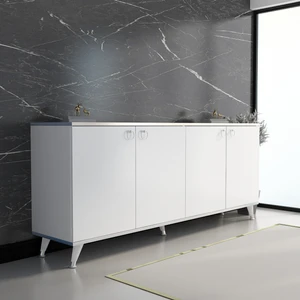 Newline Mobilya Karen Konsol K20 160 cm Beyaz Gümüş