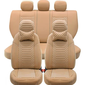 volkswagen Passat B6 Lüx Full Deri Oto Koltuk Kılıfı Ön Arka Takım (Giydirme Tip) Bej