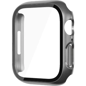 Apple Watch Seri 9-8-7 45MM Uyumlu Ekran ve Kasa Koruyucu Uzay Grisi