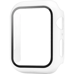 Apple Watch Seri 9-8-7 45MM Uyumlu Ekran ve Kasa Koruyucu Beyaz