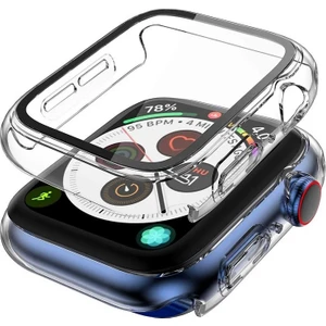 Apple Watch Seri Se-6-5-4 44MM Uyumlu Ekran ve Kasa Koruyucu Şeffaf