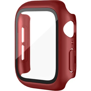 Apple Watch Seri 9-8-7 41MM Uyumlu Ekran ve Kasa Koruyucu Vişne Çürüğü