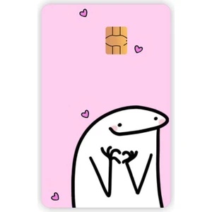 Quart Aksesuar Tatlı Pink Cute Kart Kaplama Sticker Kart Etiketi